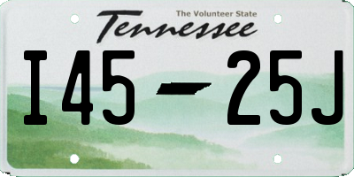 TN license plate I4525J