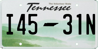 TN license plate I4531N