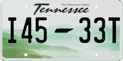TN license plate I4533T