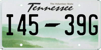 TN license plate I4539G