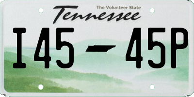 TN license plate I4545P