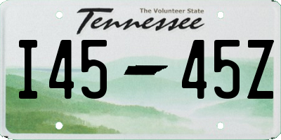 TN license plate I4545Z
