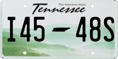 TN license plate I4548S