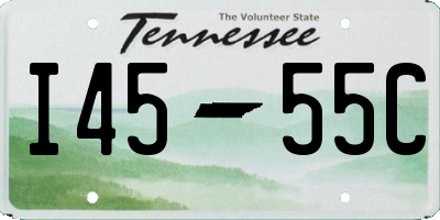 TN license plate I4555C