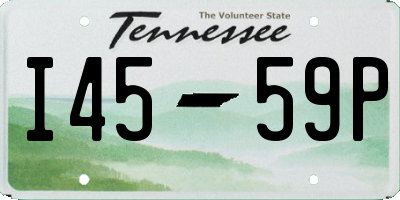 TN license plate I4559P