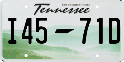 TN license plate I4571D
