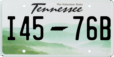 TN license plate I4576B