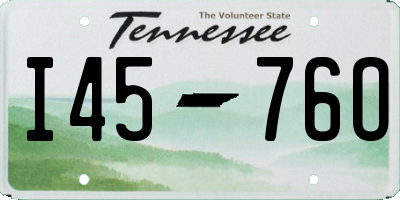 TN license plate I4576O