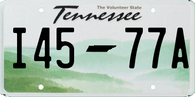 TN license plate I4577A