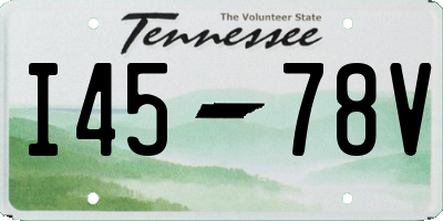 TN license plate I4578V