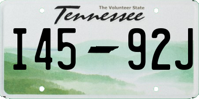 TN license plate I4592J