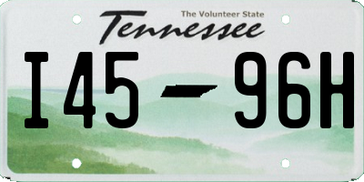 TN license plate I4596H