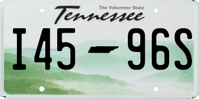 TN license plate I4596S