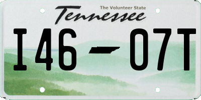 TN license plate I4607T