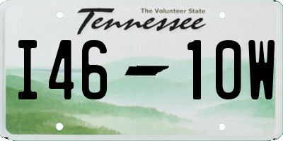 TN license plate I4610W