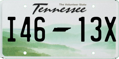 TN license plate I4613X