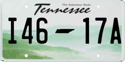 TN license plate I4617A