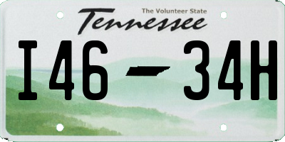 TN license plate I4634H