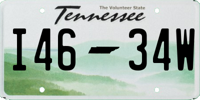TN license plate I4634W