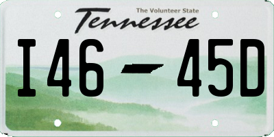 TN license plate I4645D