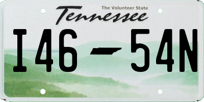 TN license plate I4654N