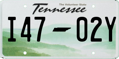 TN license plate I4702Y