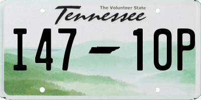 TN license plate I4710P