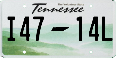 TN license plate I4714L