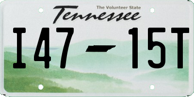 TN license plate I4715T