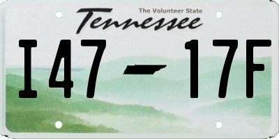 TN license plate I4717F