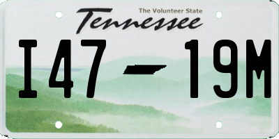 TN license plate I4719M