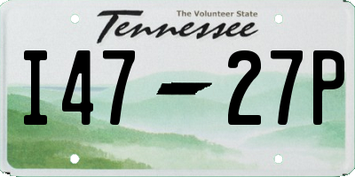 TN license plate I4727P