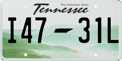 TN license plate I4731L
