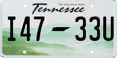 TN license plate I4733U