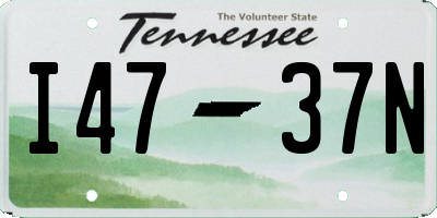 TN license plate I4737N