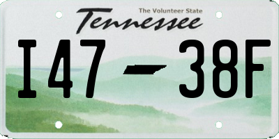 TN license plate I4738F