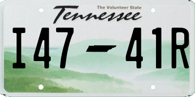 TN license plate I4741R