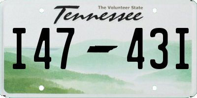 TN license plate I4743I