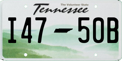 TN license plate I4750B
