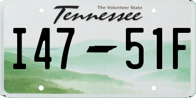 TN license plate I4751F