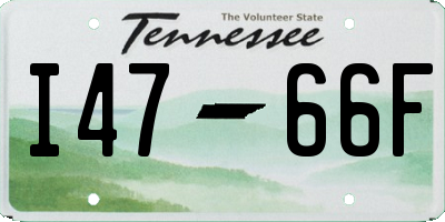 TN license plate I4766F