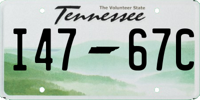 TN license plate I4767C