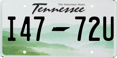TN license plate I4772U