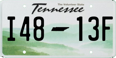 TN license plate I4813F