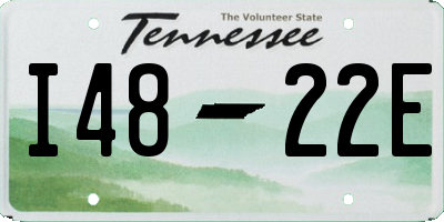 TN license plate I4822E