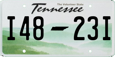TN license plate I4823I