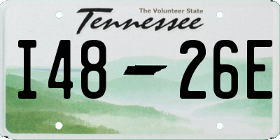 TN license plate I4826E