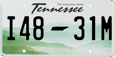 TN license plate I4831M
