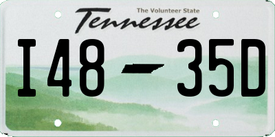 TN license plate I4835D