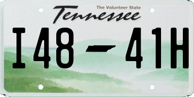 TN license plate I4841H